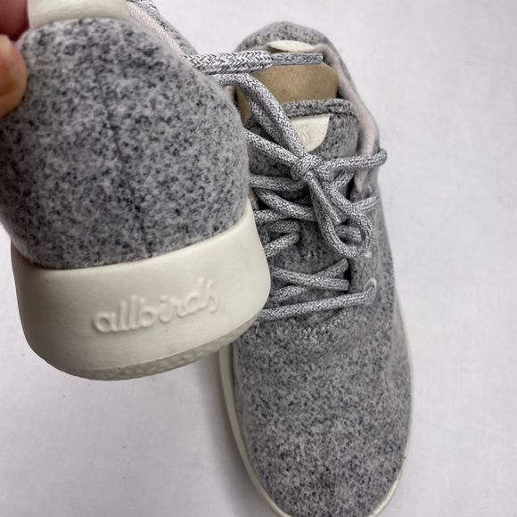 Allbirds wool runners Light dapple grey cream sole womens Tennis Shoe Sz 7. - Picture 9 of 11